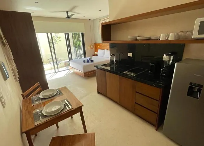 Pensión Room In Studio - Cozy Modern Studio Tulum